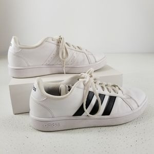 adidas Shoes Adidas Womens Grand Court Sneaker Whiteblack Poshmark